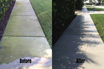pressure washing before and after
